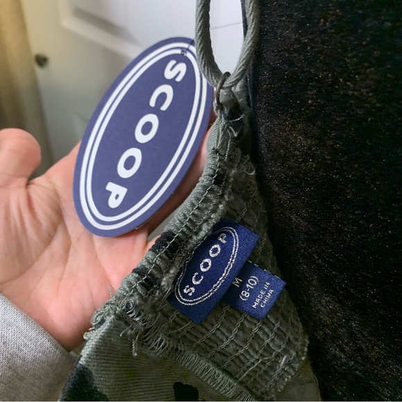 Scoop Olive Cheetah Baby Doll Cami Top - Picture 6 of 6